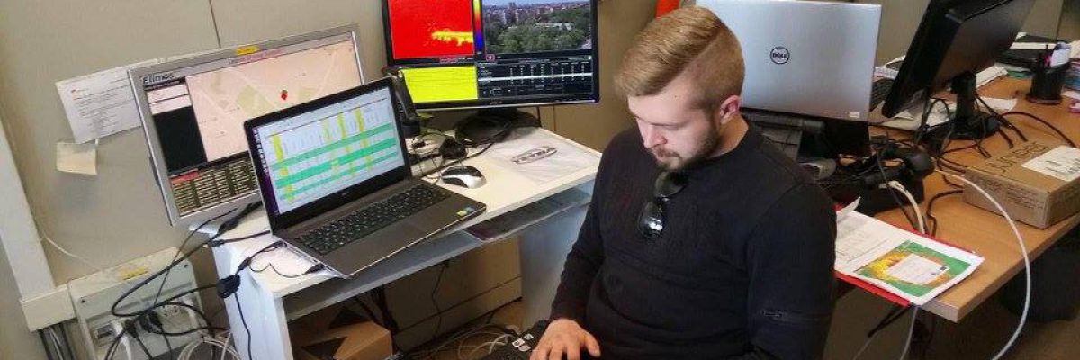 18446669_1315867511828672_2079517228250699361_n Podczas symulacji pokrycia terenu zasięgiem nadajników.